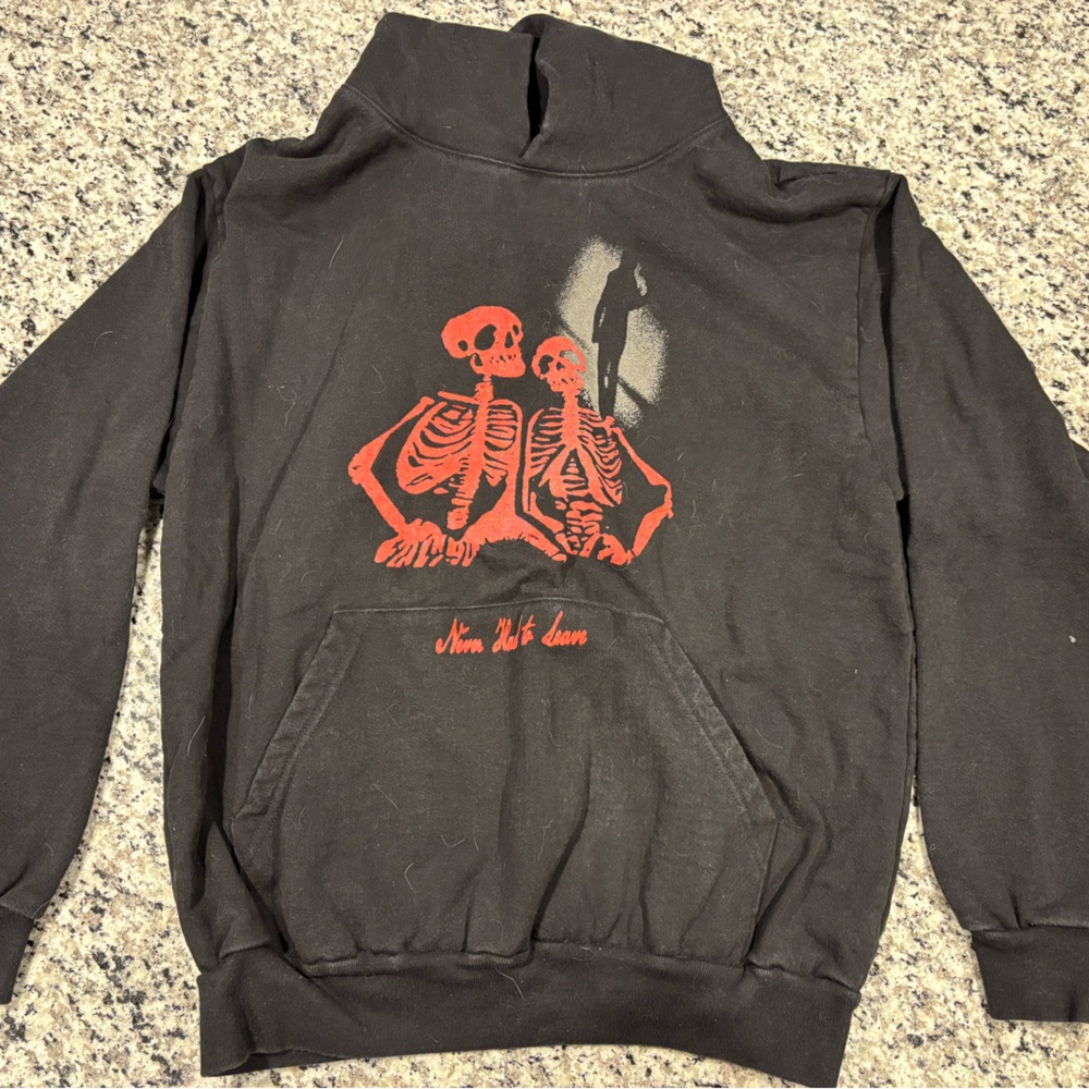 Matt Maeson Black Hoodie with Red Graphic